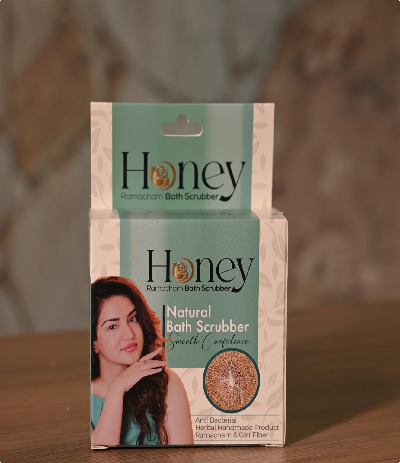 Natural ramacham bath scrubber