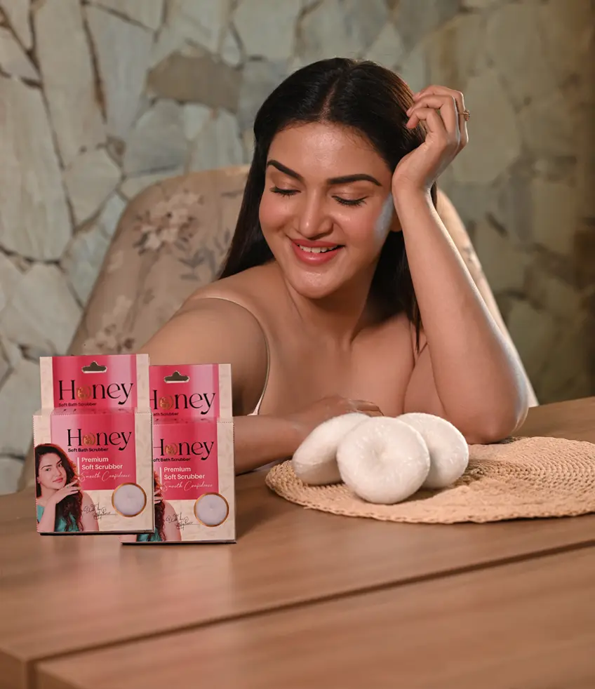 Premium soft bath scrubber